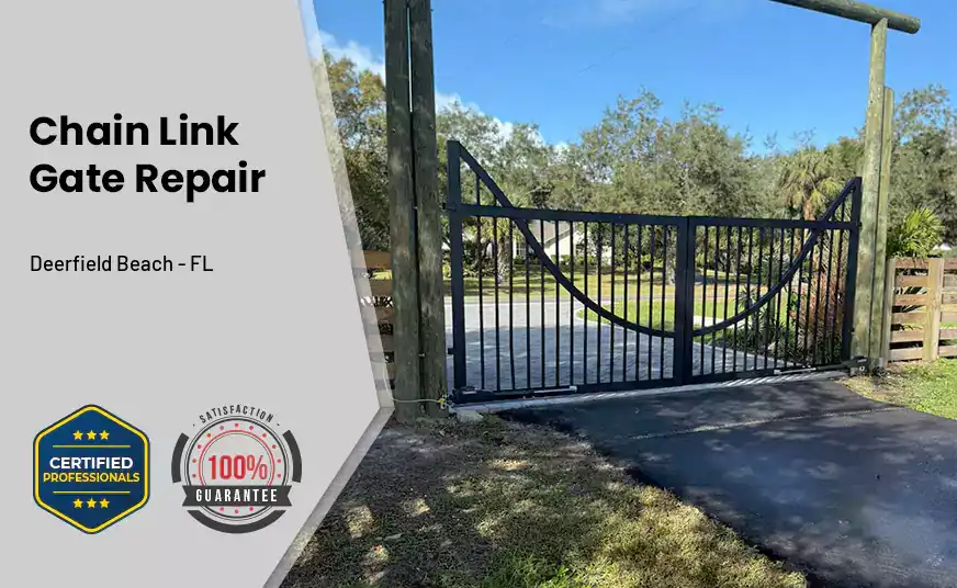 Chain Link Gate Repair Deerfield Beach - FL 
