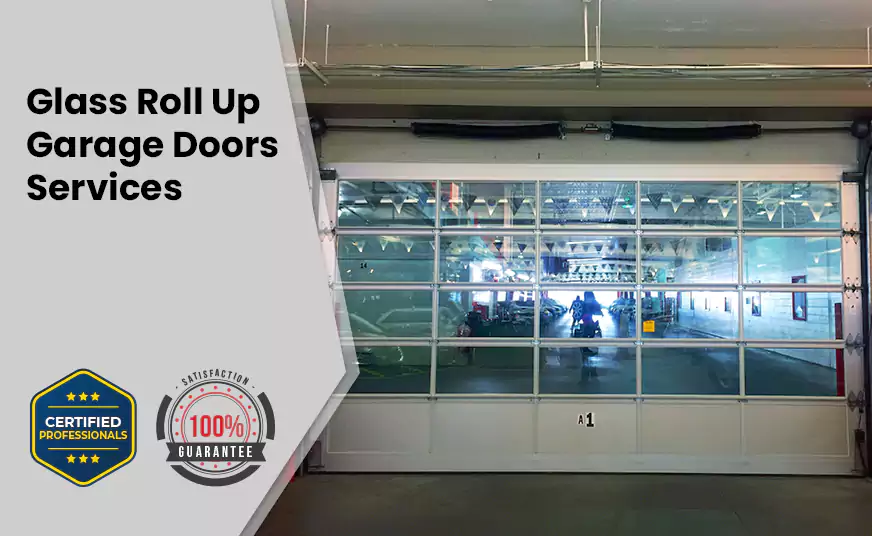 Glass Roll Up Garage Door in Deerfield Beach, FL